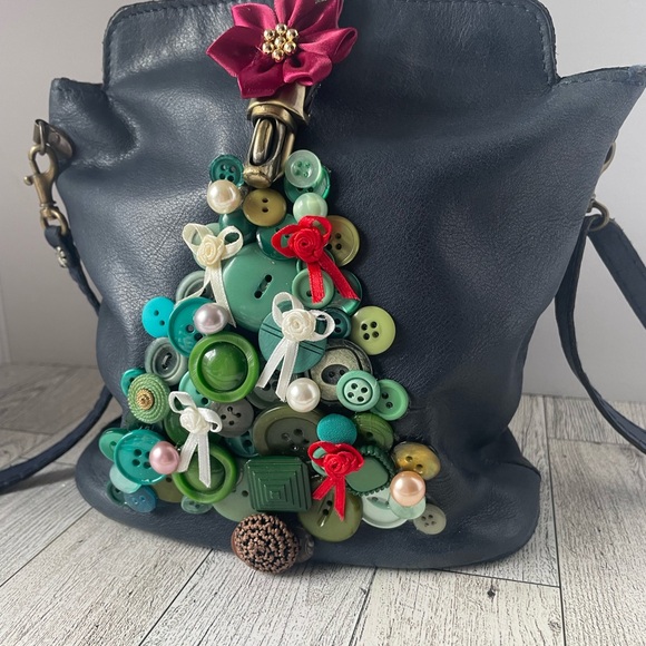 Button Christmas Tree Art Pelletteria Di Mario Cute Purse - Picture 2 of 16